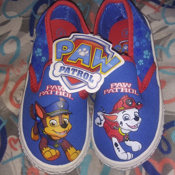 Other - Paw Patrol 🚓 Blue and Red Slip on Sneakers